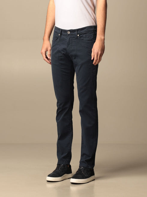 Pantalone Uomo cinque tasche con bottone Blu JECKERSON- Francavilla Moda